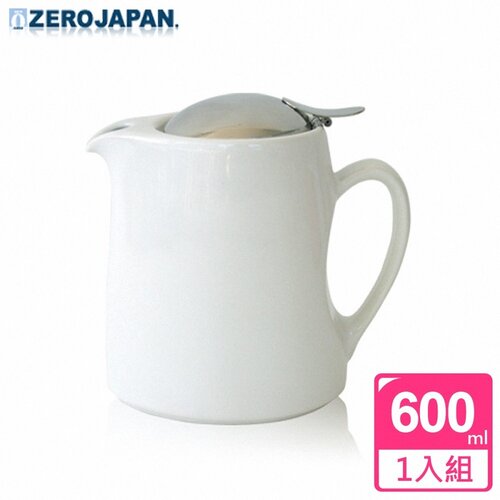 ZERO JAPAN 時尚冷熱陶瓷壺(白)600cc