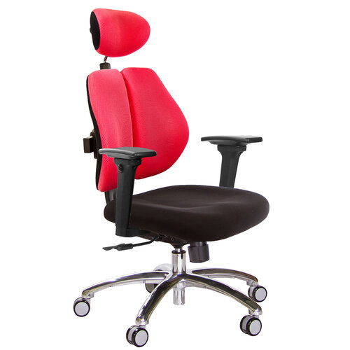 GXG 高背涼感綿 雙背椅 (鋁腳/3D升降扶手) TW-2995 LUA9