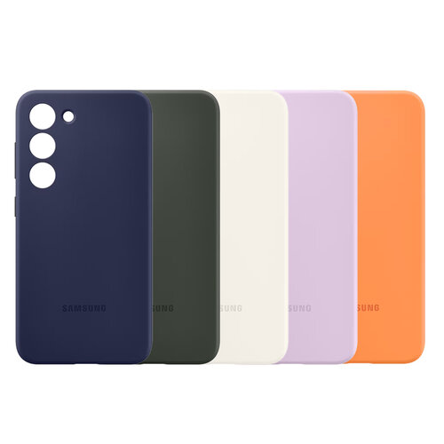 SAMSUNG Galaxy S23 5G 原廠矽膠薄型保護殼 - 橙色 (EF-PS911)
