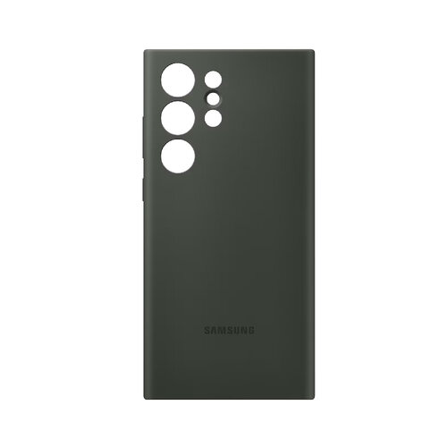 SAMSUNG Galaxy S23 Ultra 5G 原廠矽膠薄型保護殼 (EF-PS918)-墨竹綠