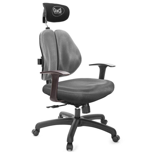 GXG 雙軸枕 雙背電腦椅(T字扶手) TW-2604 EA