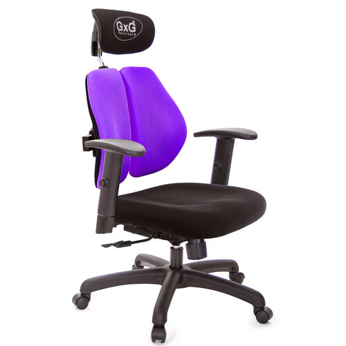 GXG 雙軸枕 雙背電腦椅(SO金屬扶手) TW-2604 EA5