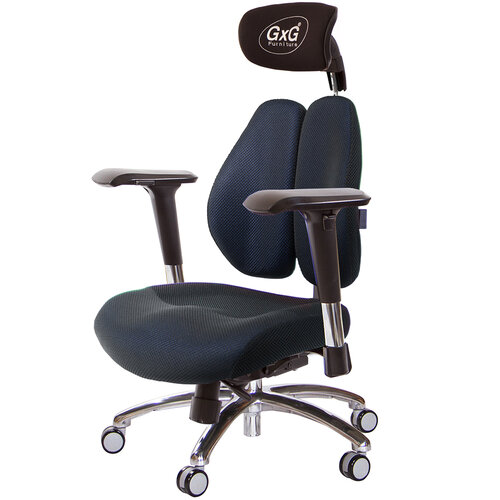 GXG 雙軸枕 DUO KING 工學椅(鋁腳/4D金屬手) TW-3606 LUA7