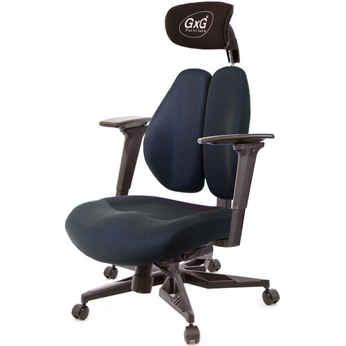 GXG 雙軸枕 DUO KING 工學椅(電競腳/3D手遊休閒扶手) TW-3606 KGA9M
