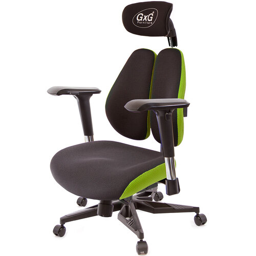 GXG 雙軸枕 DUO KING 工學椅(電競腳/4D金屬手) TW-3606 KGA7