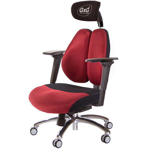 GXG 雙軸枕 DUO KING 工學椅(鋁腳/3D手遊休閒扶手) TW-3606 LUA9M