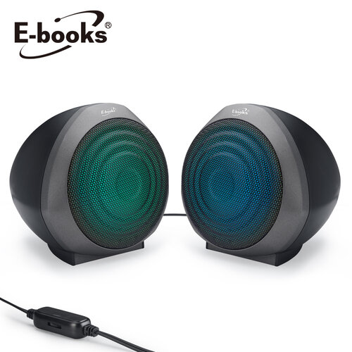 E-books D43 魔幻炫光兩件式2.0聲道多媒體喇叭