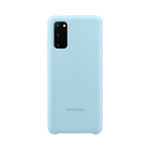 SAMSUNG Galaxy S20 原廠薄型背蓋 - 淺藍 (矽膠材質) 台灣公司貨