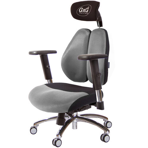GXG 雙軸枕 DUO KING 記憶棉工學椅(鋁腳/SO金屬手) TW-3608 LUA5