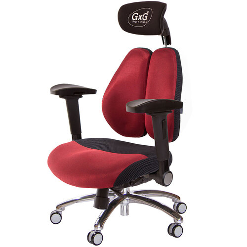 GXG 雙軸枕 DUO KING 記憶棉工學椅(鋁腳/4D弧面摺疊手) TW-3608 LUA1D