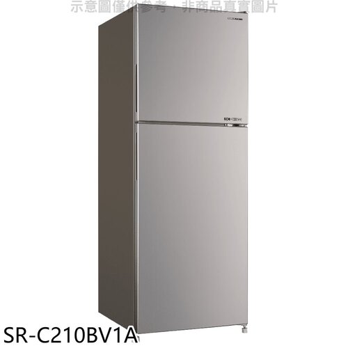 SANLUX台灣三洋 210公升雙門變頻冰箱(含標準安裝)【SR-C210BV1A】