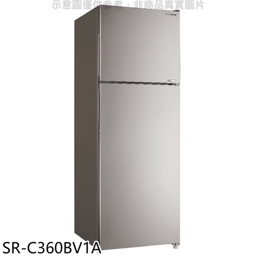 SANLUX台灣三洋 360公升雙門變頻冰箱(含標準安裝)【SR-C360BV1A】