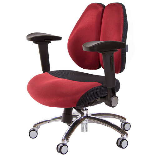 GXG 低雙背DUO KING 工學椅(鋁腳/4D弧面摺疊手) TW-3005 LU1D