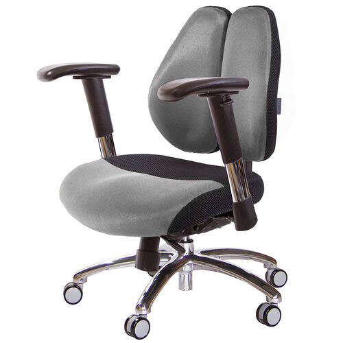GXG 低雙背DUO KING 工學椅(鋁腳/2D滑面金屬手) TW-3005 LU6