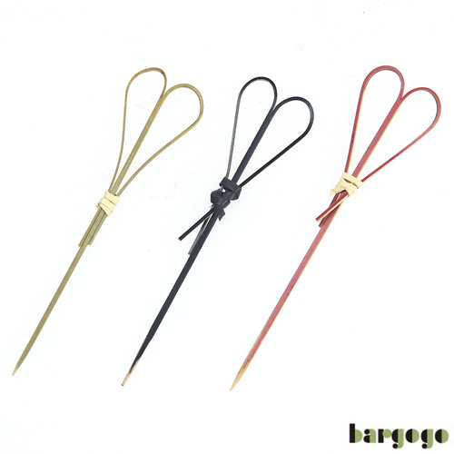 Bargogo 造型竹籤-剪刀串-紅色、黑色、原色(500入)