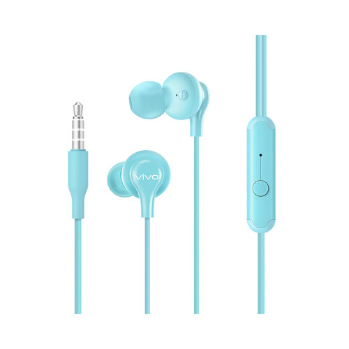 VIVO原廠 入耳式繽紛耳機 HP2033 - 藍 (盒裝)