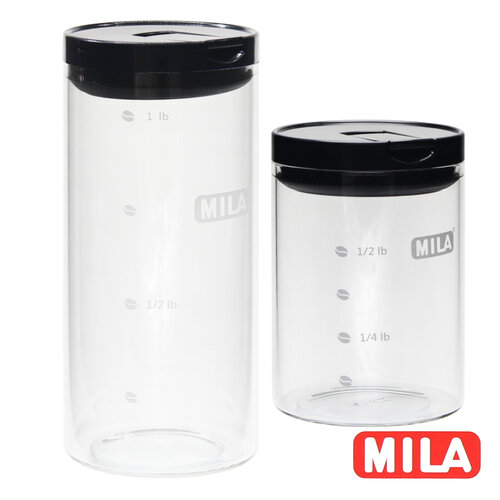 MILA保鮮玻璃密封罐750ml+1300ml