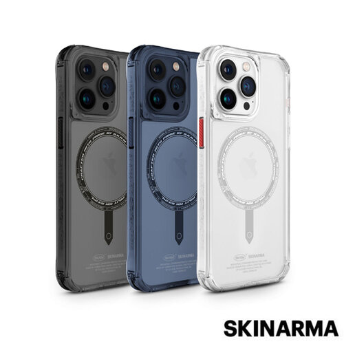 SKINARMA Saido 低調風格磁吸防摔手機殼 附掛繩環 iPhone 15 Pro (6.1)