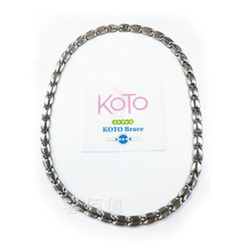 KOTO 純鈦鍺磁石健康項鍊 T-008L (寬版1條) 磁石能量項鍊