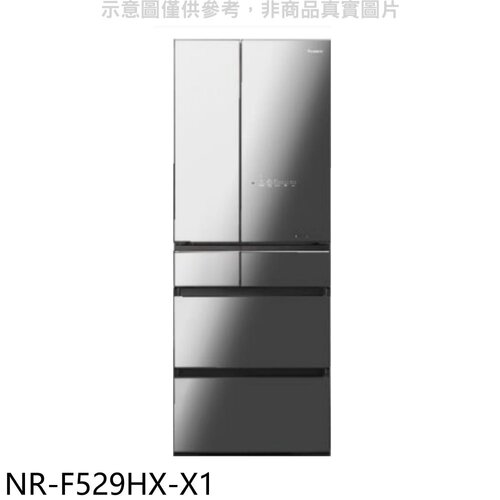 Panasonic國際牌【NR-F529HX-X1】520公升六門變頻鑽石黑冰箱(含標準安裝)