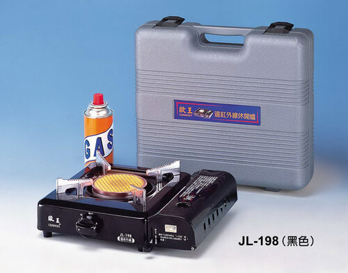 歐王OUWANG遠紅外線卡式爐（JL-198PE）贈外攜盒X1-烤肉休閒爐 瓦斯爐 卡式瓦斯爐 攜帶式卡式爐 台灣製造