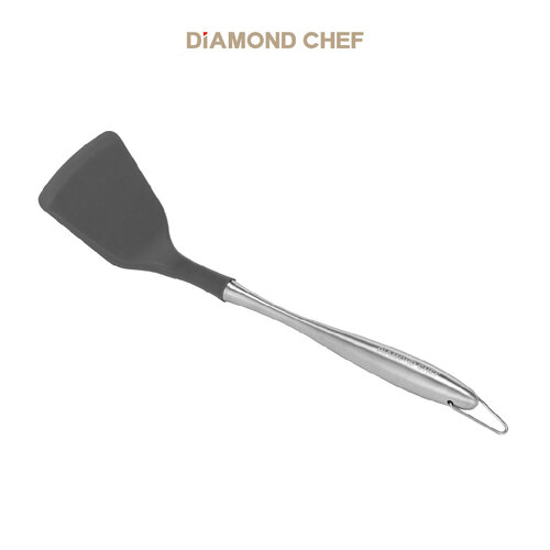 DIAMOND CHEF不鏽鋼柄耐熱矽膠鍋鏟