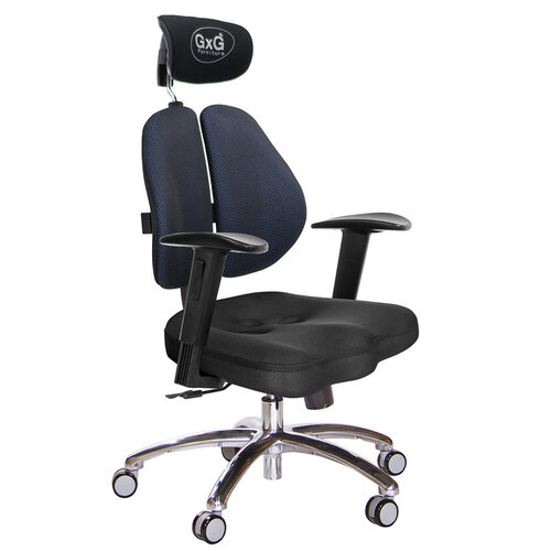 GXG 兩軸枕 雙背美臀椅 (鋁腳/2D升降扶手) TW-2534 LUA2