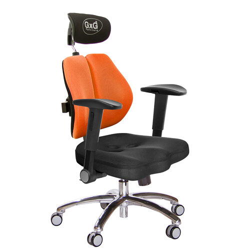 GXG 兩軸枕 雙背美臀椅 (鋁腳/摺疊滑面扶手) TW-2534 LUA1J