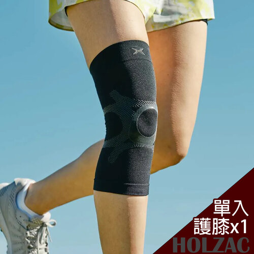 【HOLZAC】日本研製立體蜂巢矽膠運動護膝護套護具(單入)