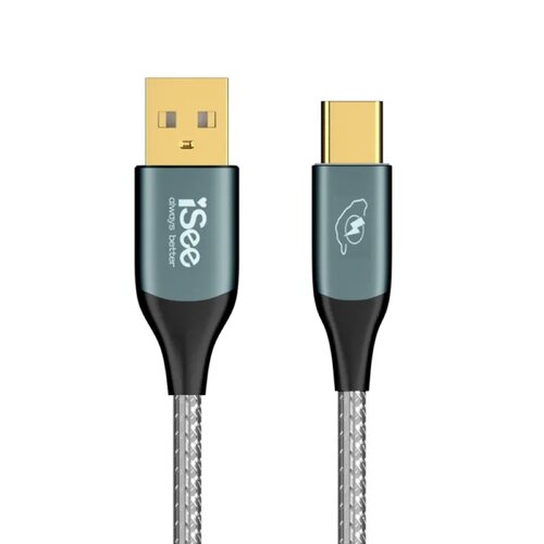 iSee USB-C to A 45W PD鋁合金充電傳輸線2.5M IC-AC678
