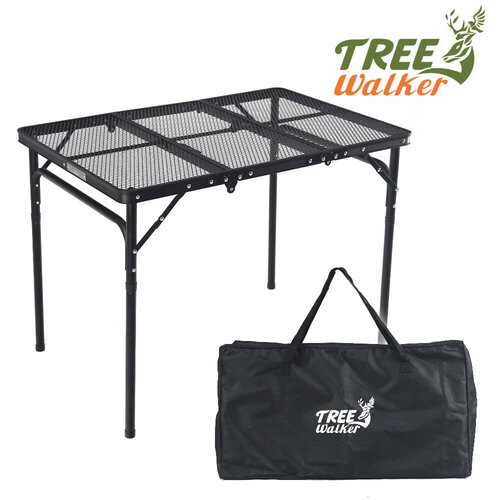 TreeWalker  三折鋼網摺疊桌(露營桌、烤肉桌)