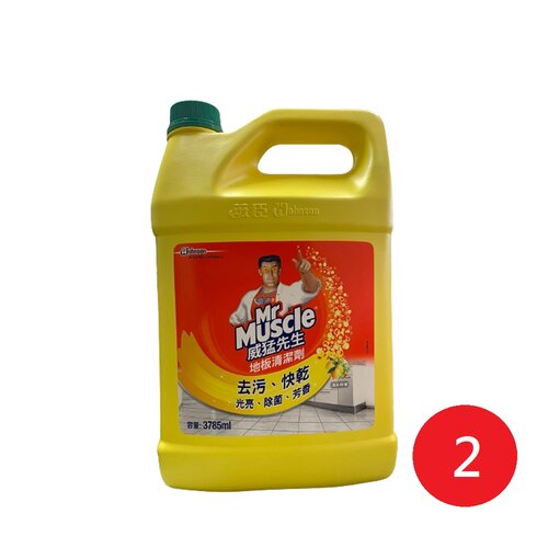 威猛先生 地板清潔劑加侖桶-清新檸檬3785ml*2瓶