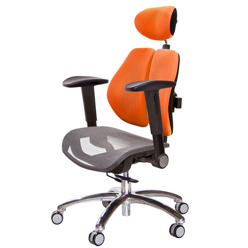 GXG 高雙背網座 工學椅(鋁腳/摺疊滑面扶手) TW-2806 LUA1J
