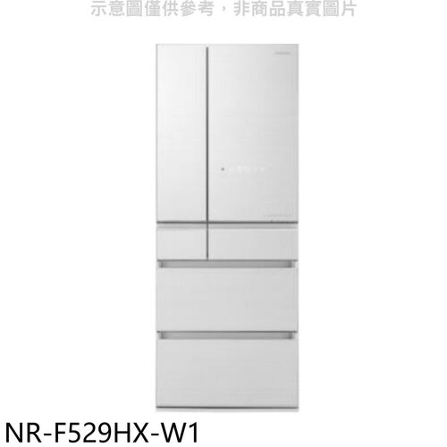 Panasonic國際牌 520公升六門變頻翡翠白冰箱(含標準安裝)【NR-F529HX-W1】