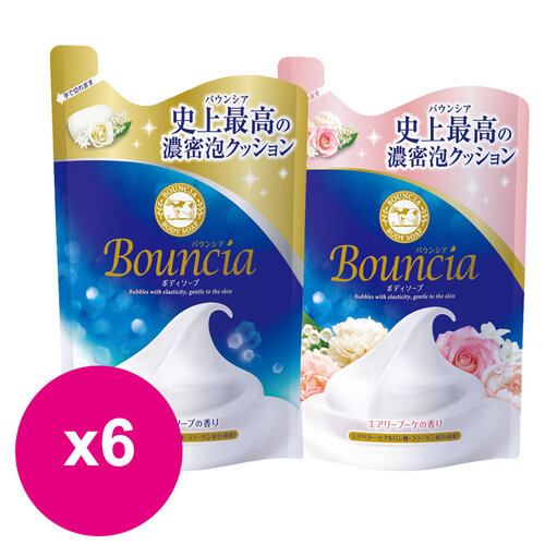 日本牛乳石鹼 美肌滋潤沐浴乳補充包 360ml*6包