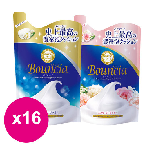 日本牛乳石鹼 美肌滋潤沐浴乳補充包 360ml*16包