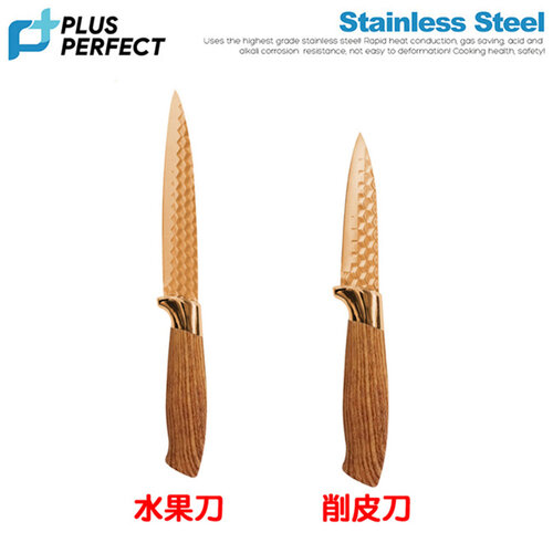 理想PERFECT 鈦金刀超值2件組(水果刀+削皮刀) SJ-8105106+SJ-8105107