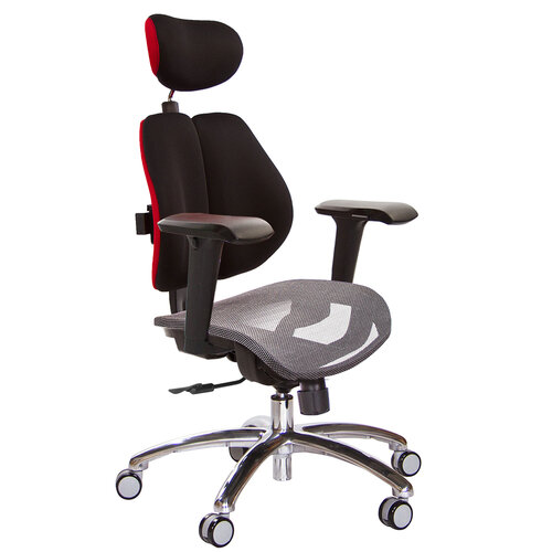 GXG 高雙背網座 電腦椅(鋁腳/4D升降扶手) TW-2804 LUA3