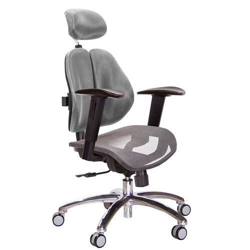 GXG 高雙背網座 電腦椅(鋁腳/2D升降扶手) TW-2804 LUA2