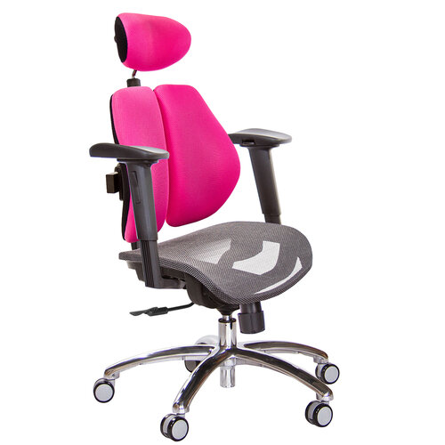 GXG 高雙背網座 電腦椅(鋁腳/2D手遊休閒扶手) TW-2804 LUA2JM