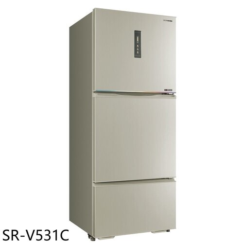 SANLUX台灣三洋 530公升三門變頻冰箱(含標準安裝)【SR-V531C】