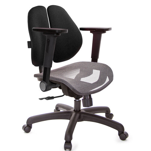 GXG 低雙背網座 電腦椅(4D平面摺疊手) TW-2803 E1H