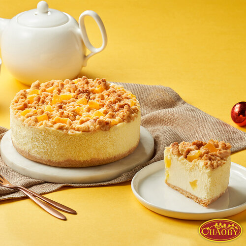 【超比食品】甜點夢工廠-芒果酥菠蘿乳酪蛋糕6吋