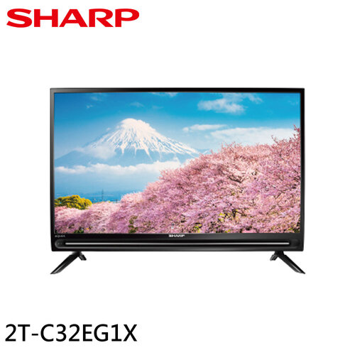 【SHARP 夏普】32吋 智慧聯網液晶顯示器(2T-C32EG1X)-不含視訊盒/配送不安裝