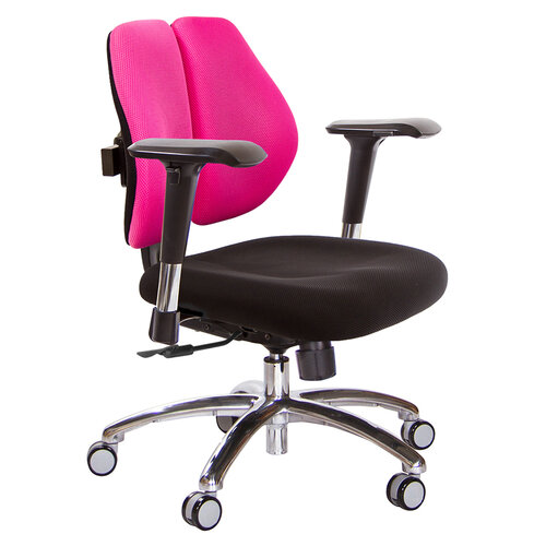 GXG 低雙背 電腦椅(鋁腳/4D金屬扶手) TW-2603 LU7