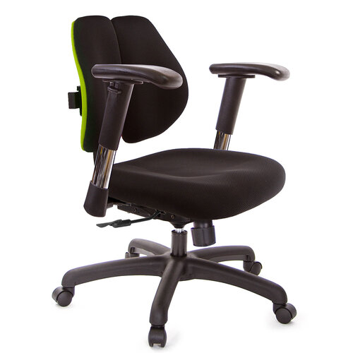 GXG 低雙背 電腦椅(2D滑面金屬扶手) TW-2603 E6