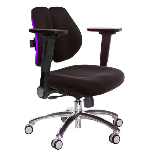 GXG 低雙背 電腦椅(鋁腳/4D平面摺疊手) TW-2603 LU1H