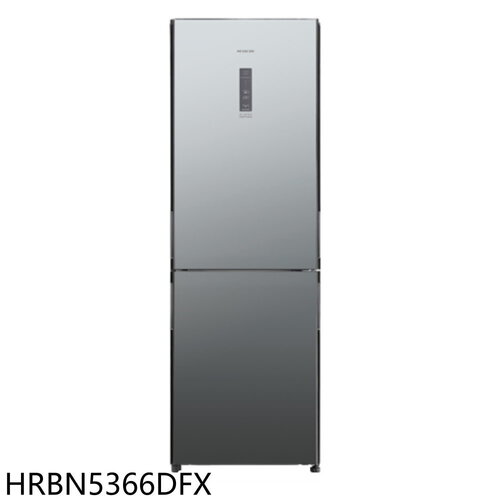 日立家電 313公升雙門琉璃鏡冰箱(含標準安裝)【HRBN5366DFX】