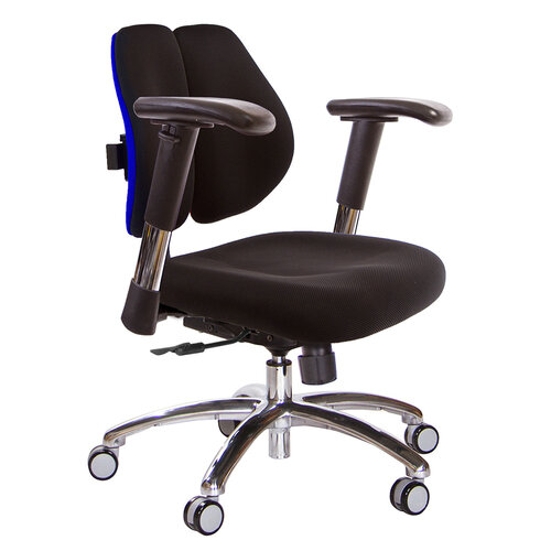 GXG 低雙背 電腦椅(鋁腳/2D滑面金屬扶手) TW-2603 LU6