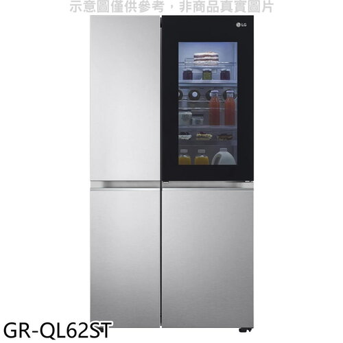 LG樂金 653公升敲敲看門中門對開冰箱(含標準安裝)【GR-QL62ST】